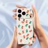 For iPhone 17 Pro Case Snowflake Socks Pattern Printing Straight Edge TPU Phone Back Cover