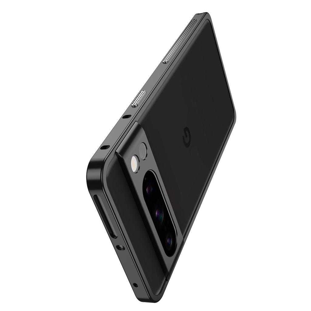 For Google Pixel 8 Pro Bumper Cases Metal Frame Heat Dissipation Cover with Lens Protector