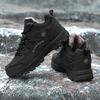 Winter High-top Cotton Shoes with Velvet Warm Walking Couple Shoes Outdoor Snow Non-slip Hiking Shoes