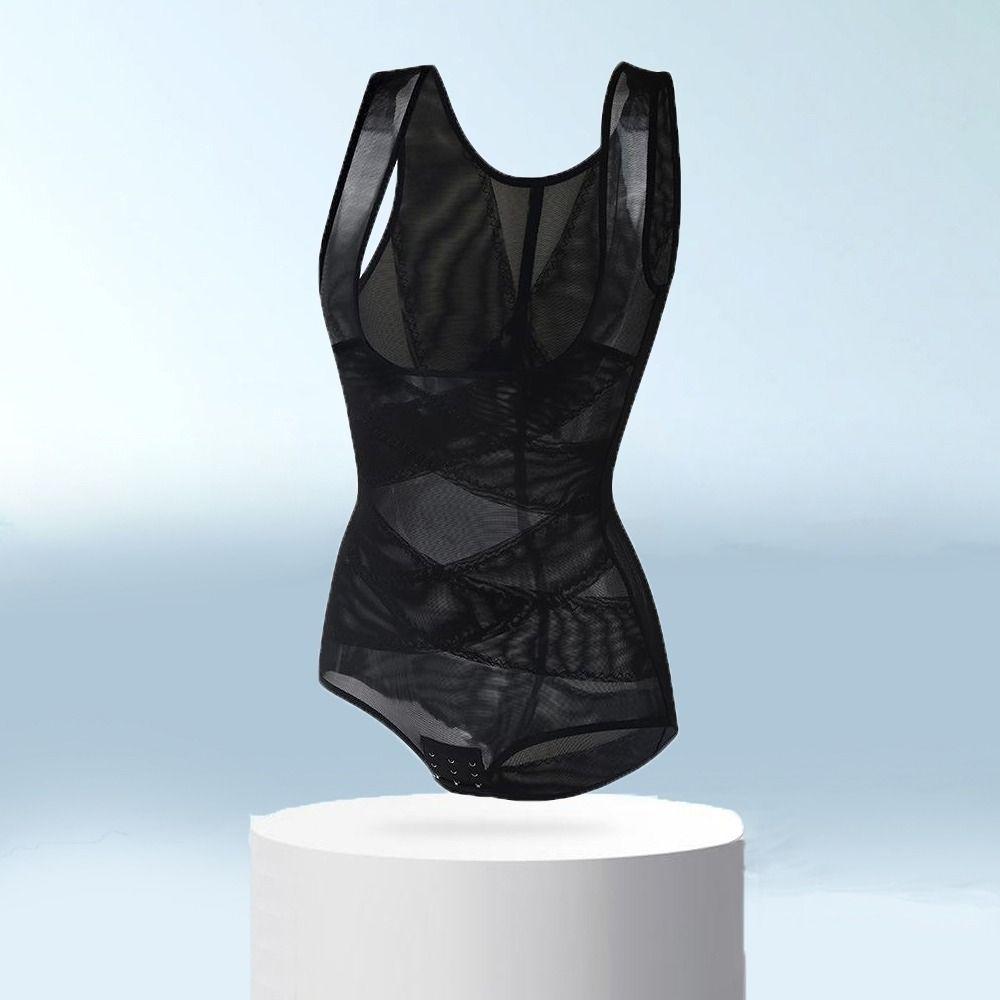 Cross Fit Postpartum Shapewear Mesh Thin Women's Corset Jumpsuits  Postpartum