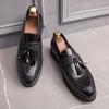 Fashion Patent Leather Shoes For Men Formal Men Classic Coiffeur Italian Tassel Loafers Men Party Shoes Wedding Club Dress Shoes