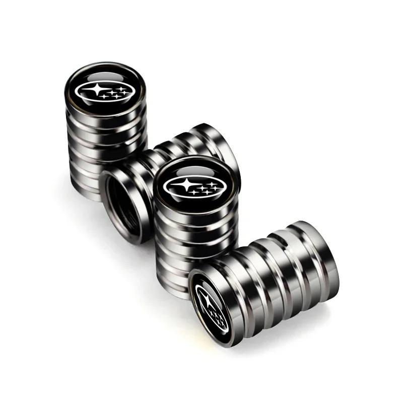 4pcs Alloy Car Tire Valve Caps Wheel Stem Dustproof Covers for Subaru STI XV WRC WRX BRZ FORESTER IMPREZA LEGACY OUTBACK LEVORG siu2