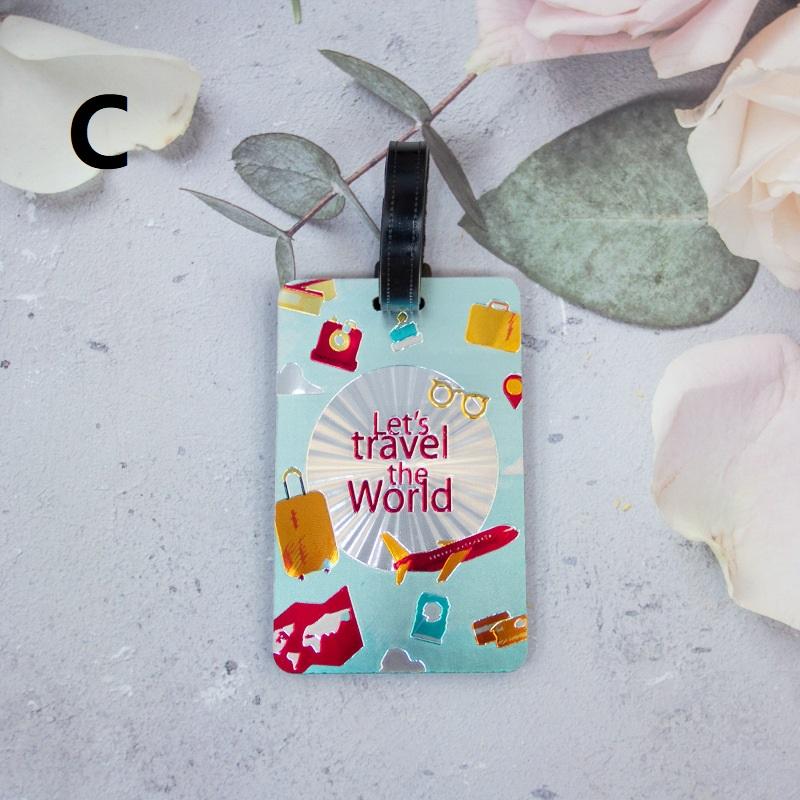 Travel Luggage Label Abs Luggage Tag Creativity Suitcase Id Address Holder Baggage Portable Baggage Boarding Accessory