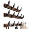 Wandhaken für Mäntel und Hüte aus Nussbaumholz für die Verwendung hinter der Tür