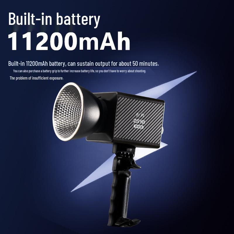 8W New Handheld COB 40W Outdoor Shooting Light for Portraits & Live Room