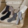 1 Pair Warm Polk Dot Style Calf Sock for Women INS Casual Fashion Soft Cotton Sock for Schoolgirl Simplicity Retro Warm Sock