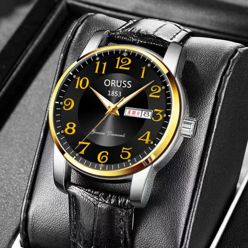 Waterproof Luminous Men'S Automatic Quartz Watch Student Digital Large Dial