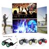 Outdoor Fishing Binoculars Glasses 10X Zoom Magnification Adjustable Hands-Free Portable Bird Watching Theater Concert Binocular Telescope
