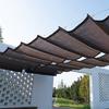 Thicken Coffee Color Telescopic Wave Sun Shade Net Home Courtyard Pavilion Glass Room Canopy People Protection Sunshade Net