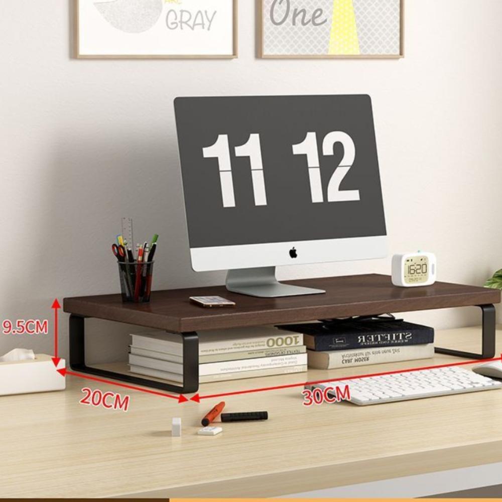 

New Wooden Desk Storage Shelf Multifunction Open Storage Desktop Computer Stand Partition Stable Desktop Storage Rack
