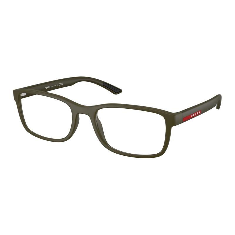 Prada Brand Logo Nylon Square Optical Glasses Men s Green Green 53 basic packaging-glasses case + packaging box