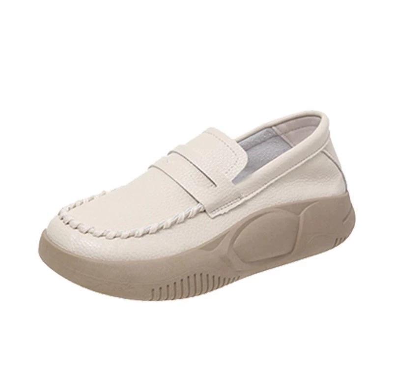 Comfortable single shoes women's new autumn sports and leisure platform nurse shoes are not tired of standing for a long time