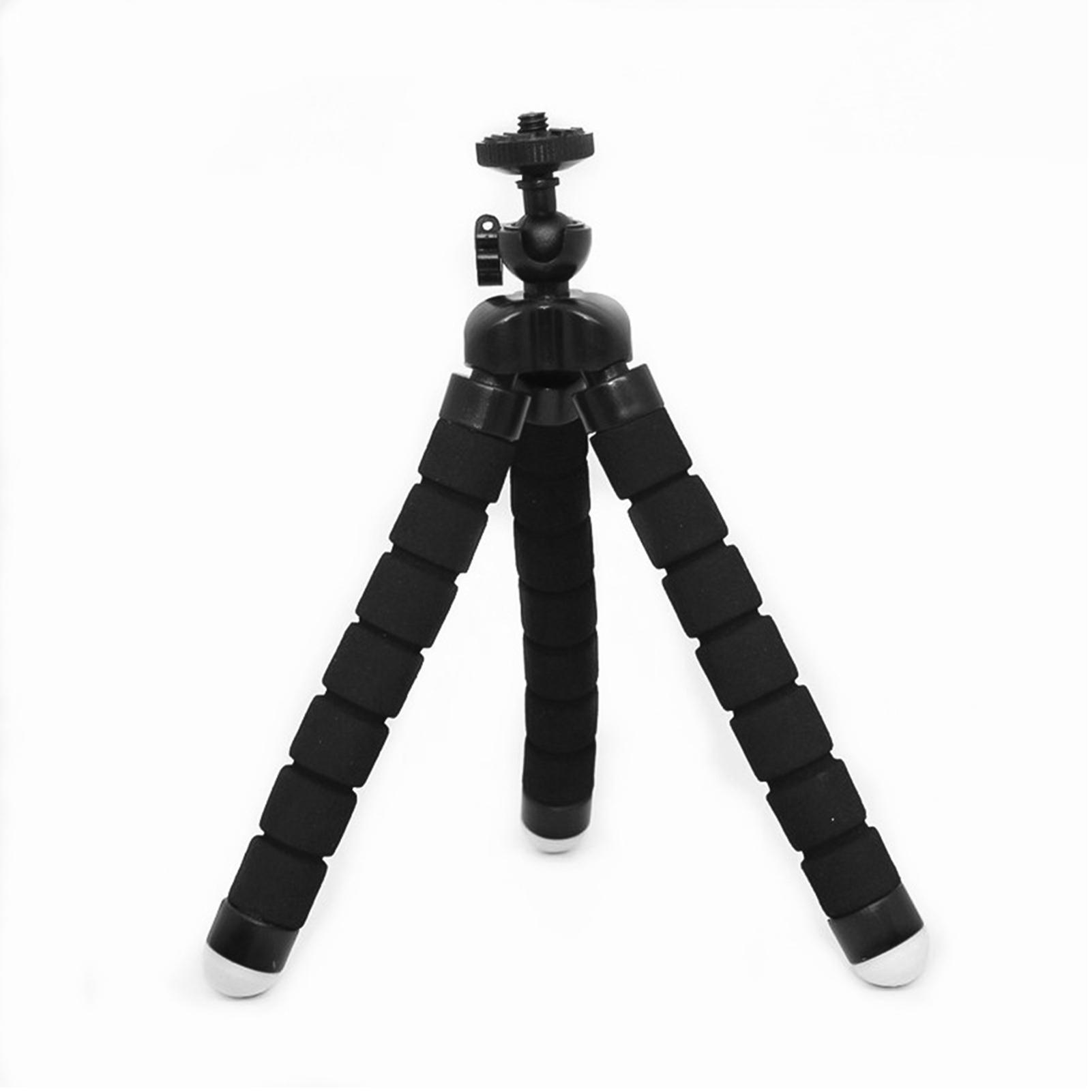 Portable Mini Octopus Tripod Stand with Phone Holder for Live Streaming Selfie чёрный