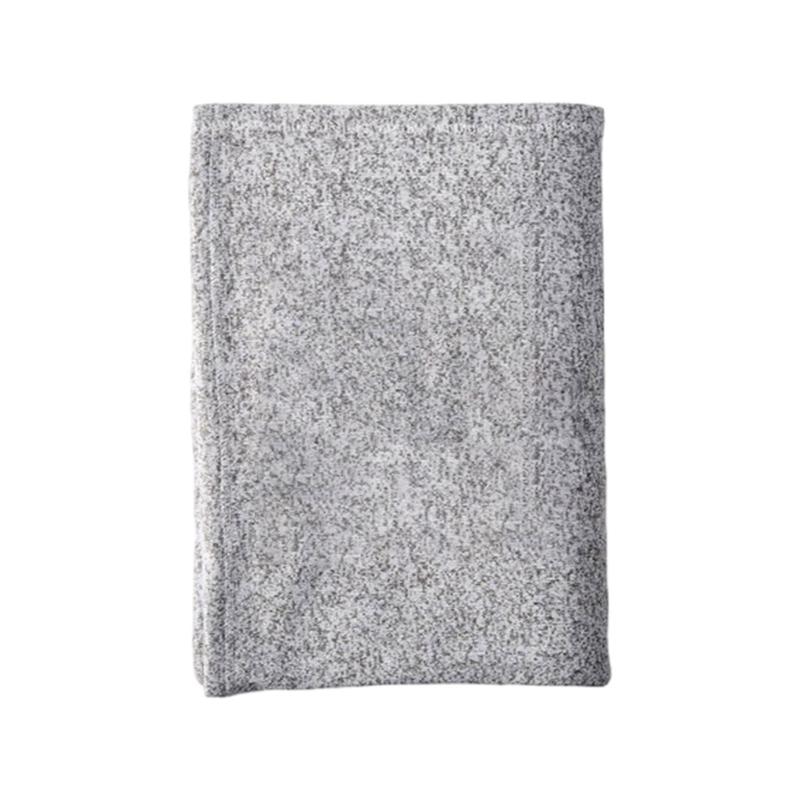 

Machine Washable Breathable Gray Blanket for Sofa Bed Camping and Living Space