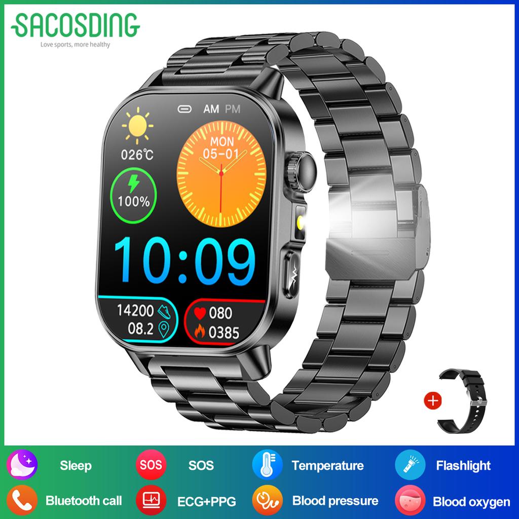 New Upgraded  Health SmartWatch BP Body fat BMI Monitoring Bluetooth Call Men 2026 Smartwatch