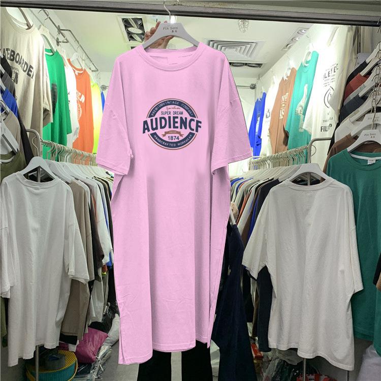 Vestido de Maternidad de Manga Corta a la Moda para Lactancia - Falda Camiseta hasta la Rodilla para Mujeres Embarazadas