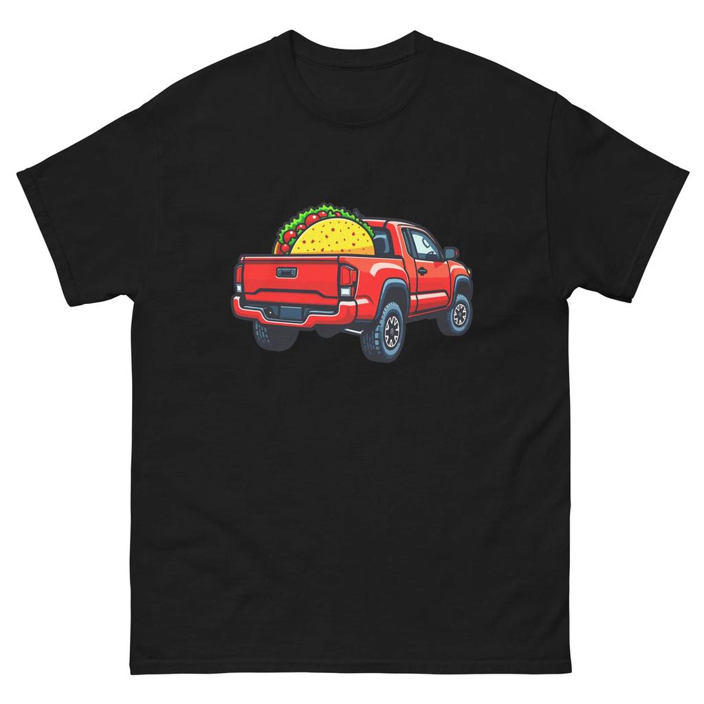 Red Taco Truck From Back Cartoon Fun T-Shirt
