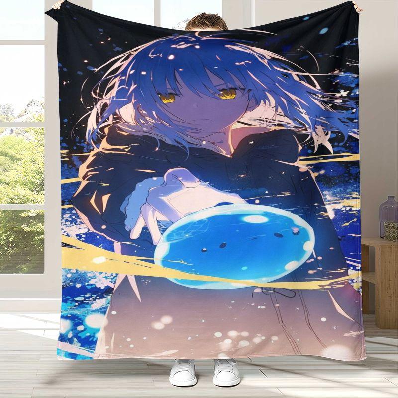 Coperta di Flanella Anime I Got Reincarnated As A Slime, Coperta Morbida in Peluche per Casa Camera da Letto Letto Divano Ufficio Picnic