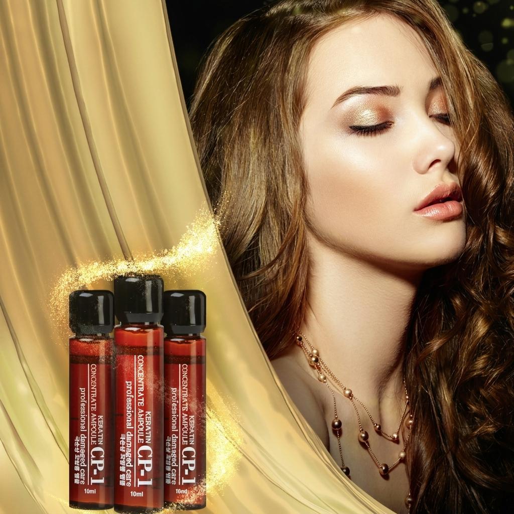 [CP-1] Premium Silk Hair Ampoule Set (10ml x 5)  [K-BEAUTY] Viral Glass Hair Treatment