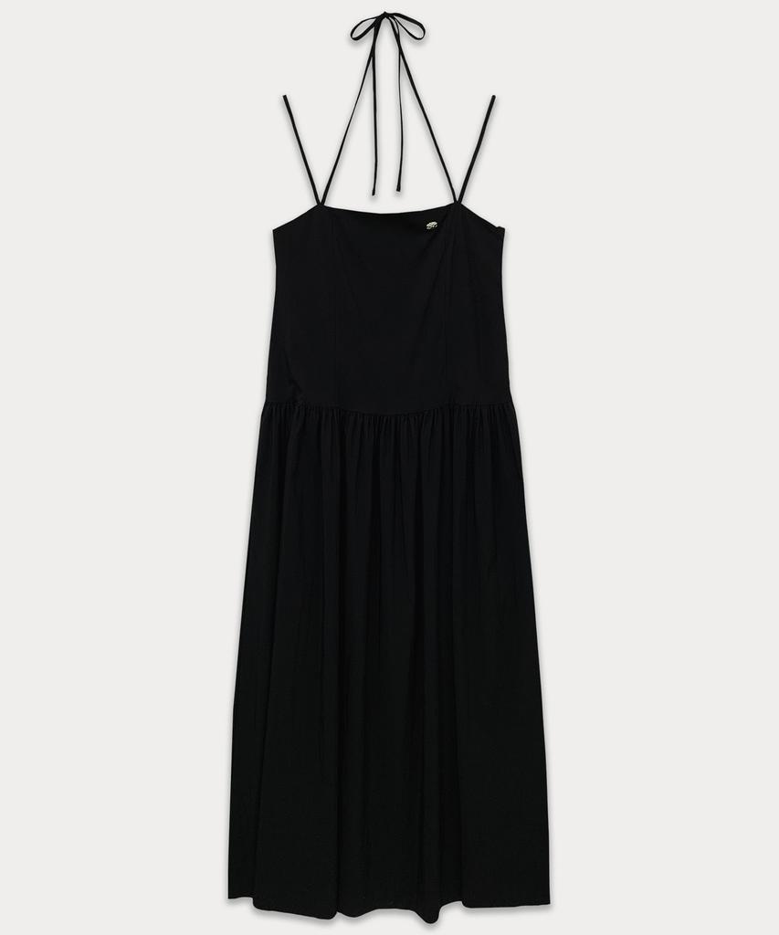 Sseomweeobeoteo Halter Neck Long Dress - Black