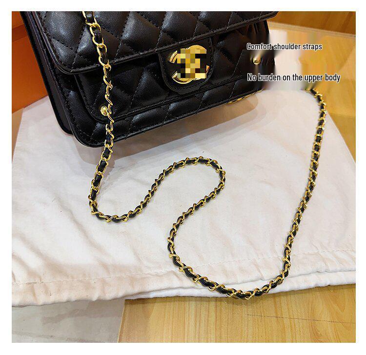 Geantă de mână versatilă cu grilaj de diamante de lux - Stil șic, texturat, cu parfum ușor, pentru purtare pe un singur umăr sau crossbody