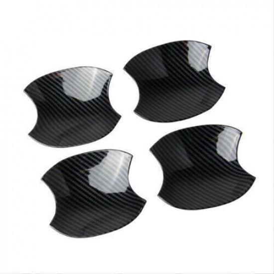 For Toyota Tundra   Carbon Fiber Car Side Door Handle Bowl Cover Trim