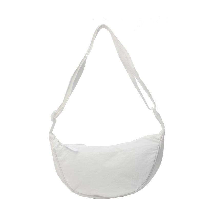 Large capacity niche casual nylon dumpling bag for men and women, student shoulder bag, new women's bag