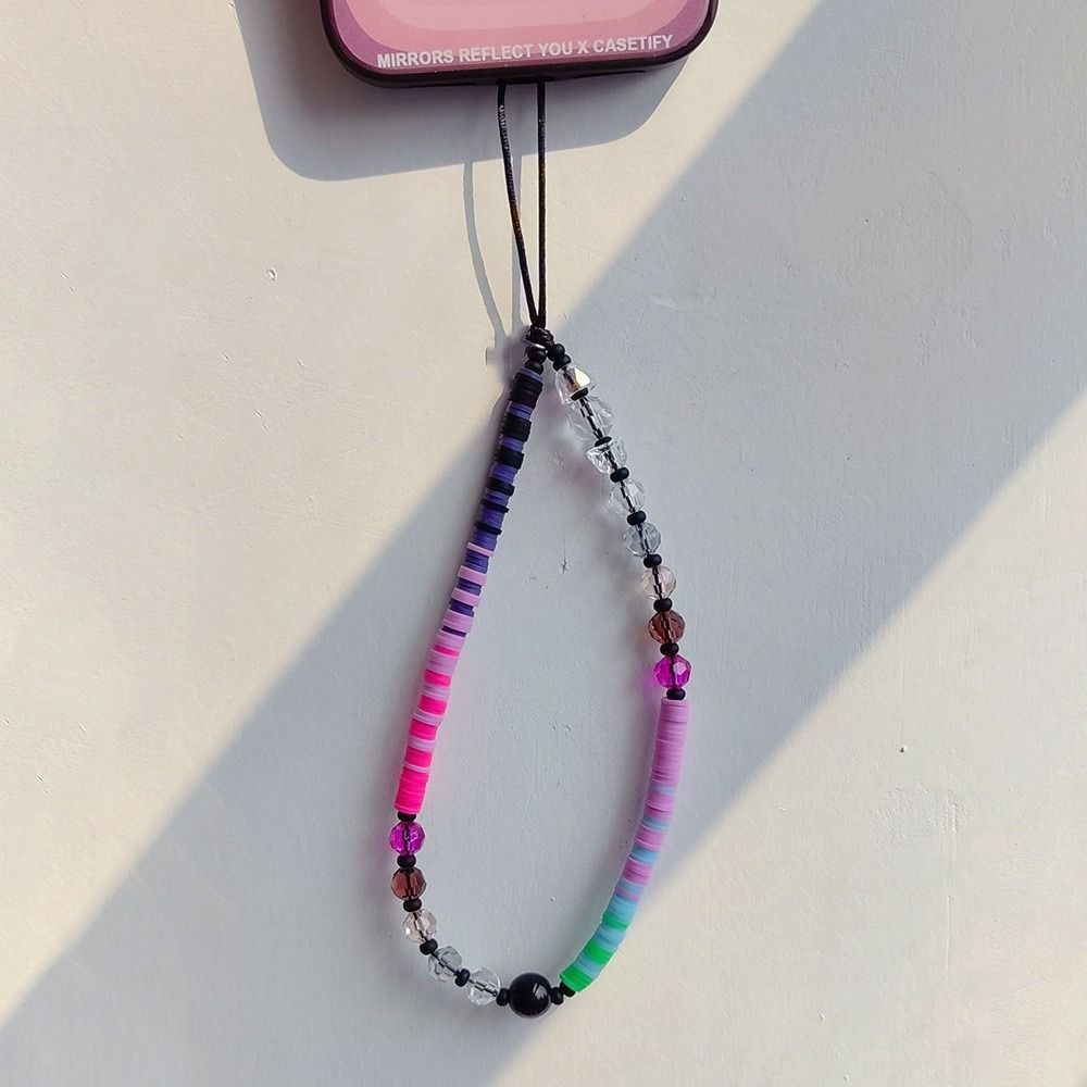 Pearl Crystal White Pearl Phone Lanyard Mobile Phone Chain Anti-Lost Lanyard Phone Wrist Strap