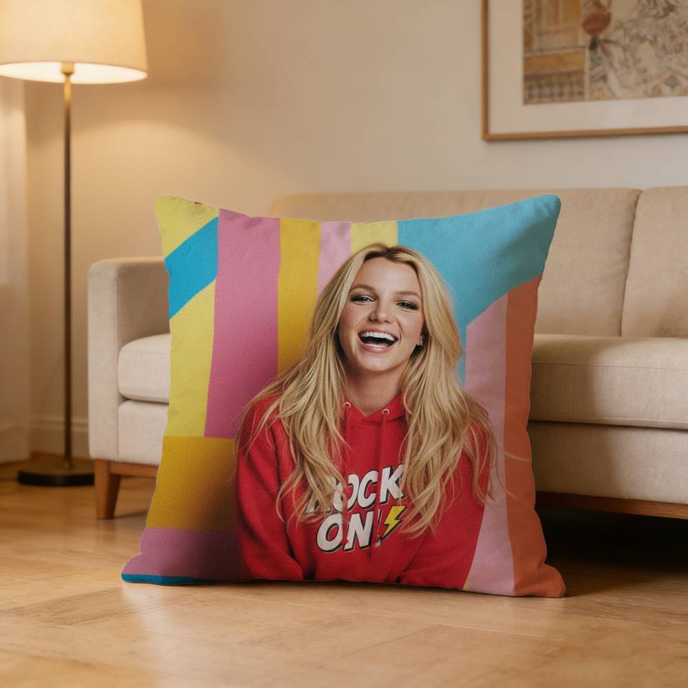 Princess of Pop BBritney Spears Pillow Case Cushion Cover Throw Pillow Case For Car Sofa