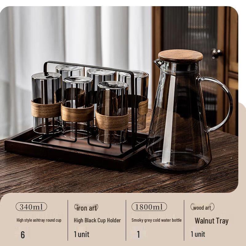 New Chinese Style High-Temp Glass Tea & Water Cup Set