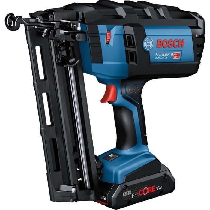 Cloueur Bosch Professional GNH 18V-64 sans batterie (de clou 1.6 mm, longueur de clou maxi 64 mm) - 0601481100
