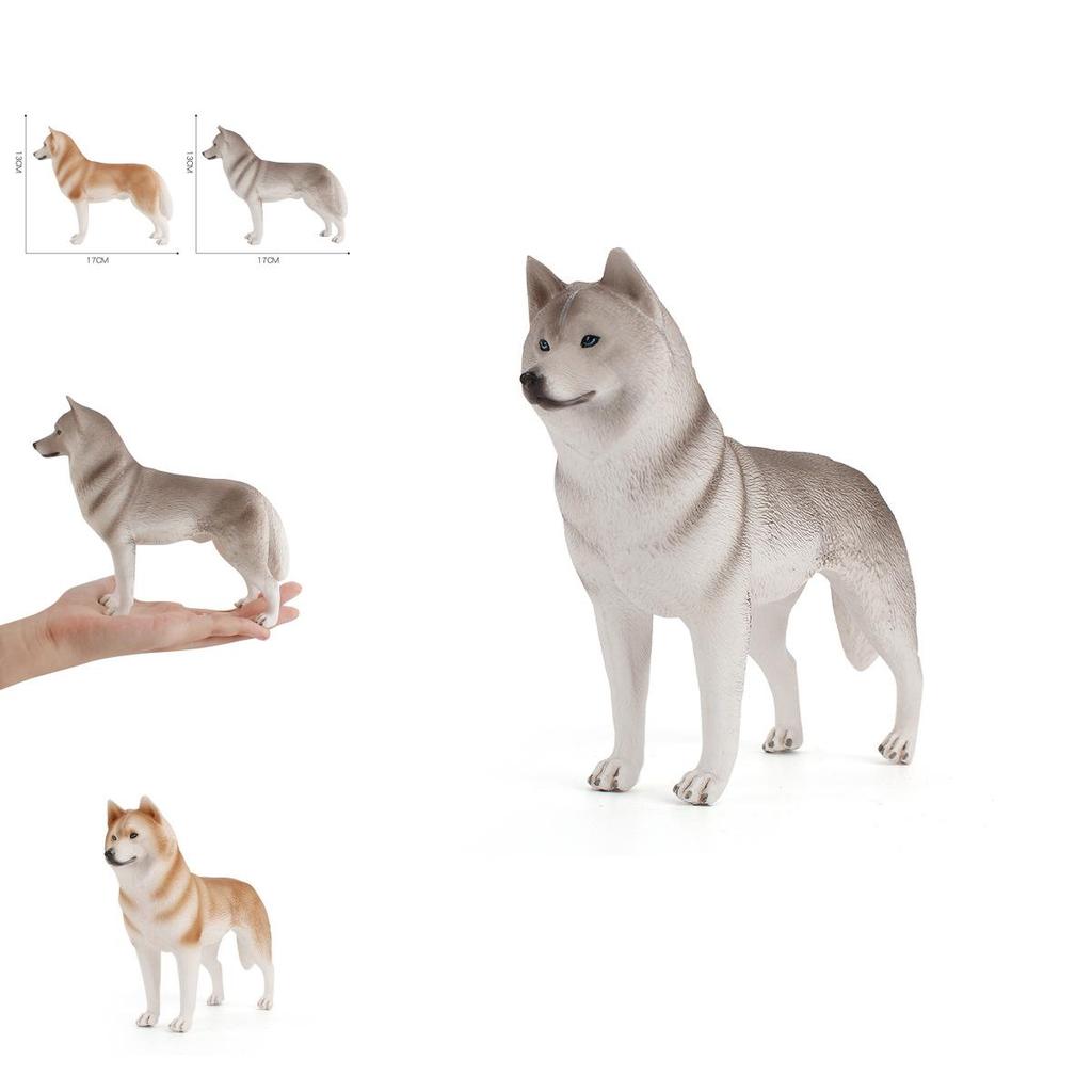 Pvc Husky Dog Model Collectible Figurine For Home Decor And Gift