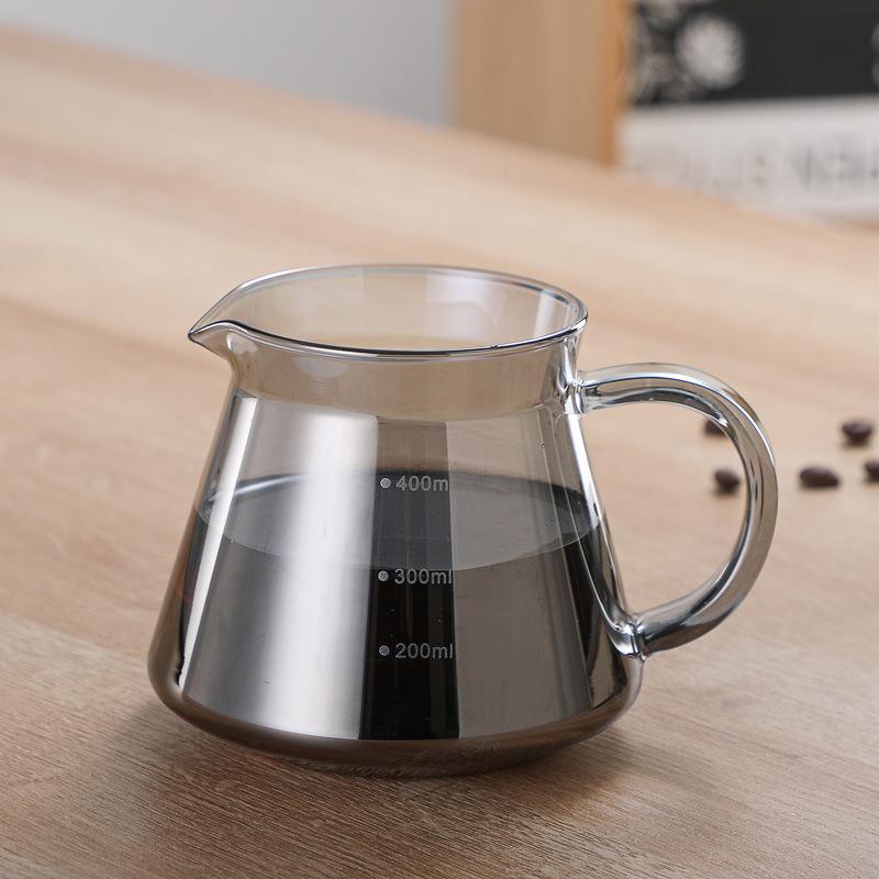 Дымчато-серый стеклянный кофейник набор кофейный набор кофейник для совместного использования кофейная фильтр-чашка фильтр