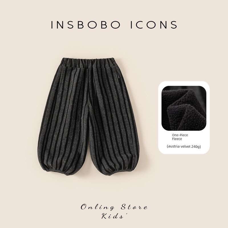Insbobo Children s Pants Girls  Lantern Pants 2025 Winter New Baby Long Pants Boys  Autumn and Winter Casual Pants