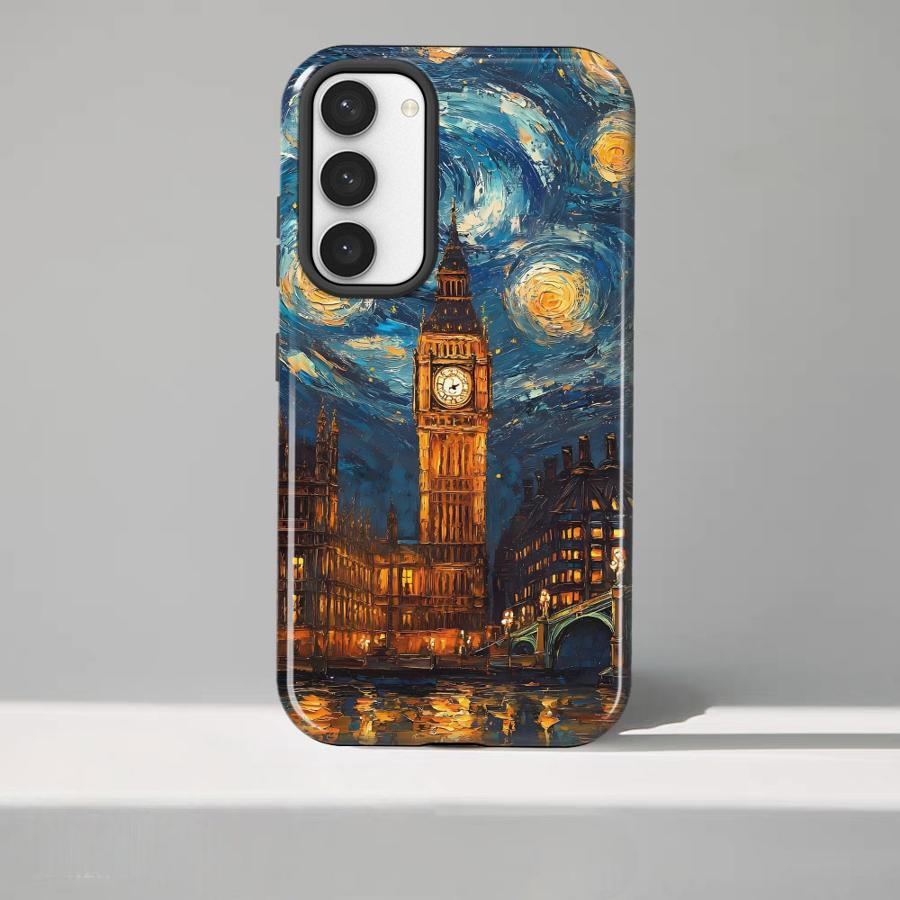 Van Gogh Starry Sky Oil Painting Phone Case for Samsung Galaxy S25 S25Ultra S24 Ultra S23 A56 A16 S23Ultra S20 FE A36 A26 Soft