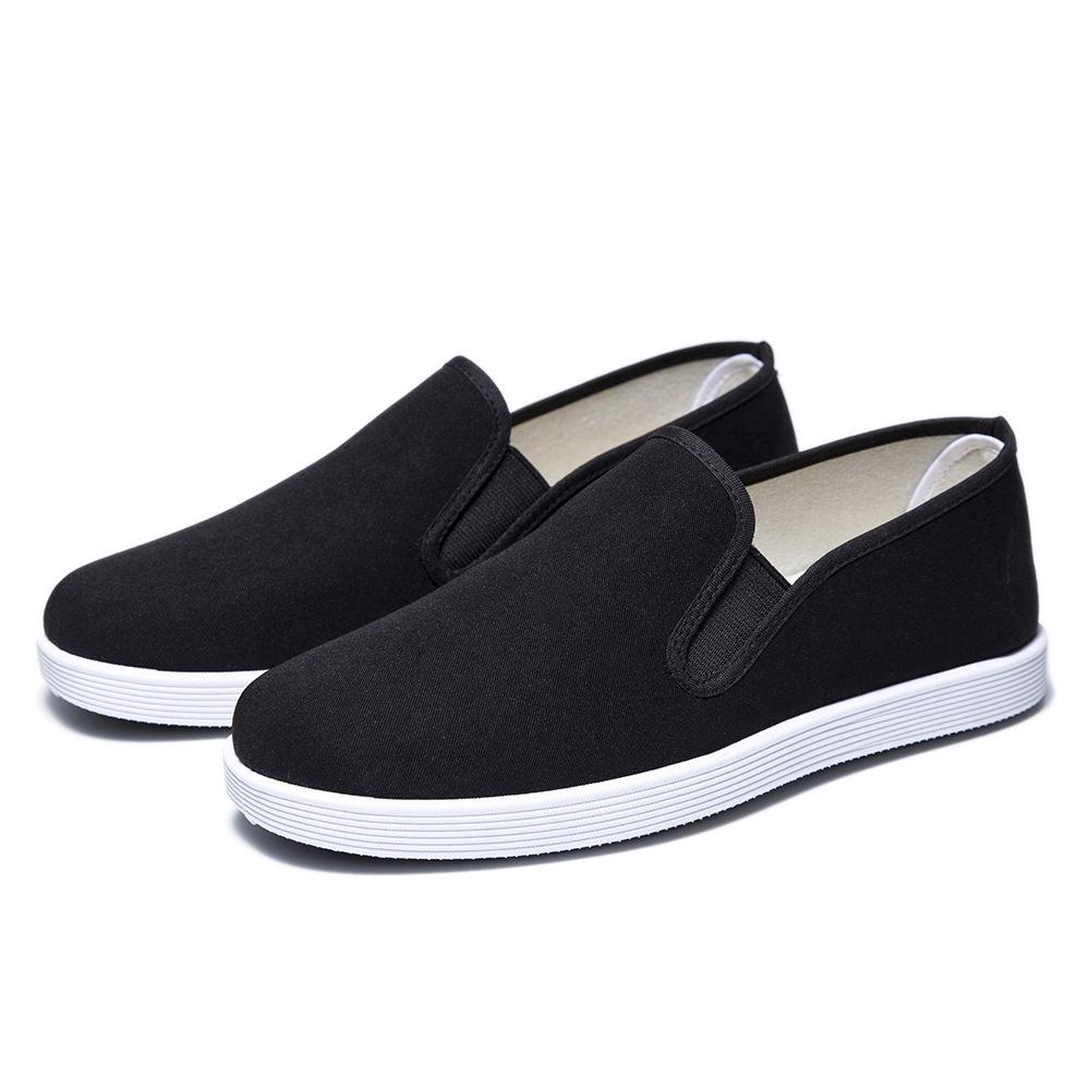 Men's Summer Soft-soled Old Cloth Shoes Trend Cloth Surface Breathable Flat Shoes Versatile Fashion One-pedal Comfortable Men's Shoes