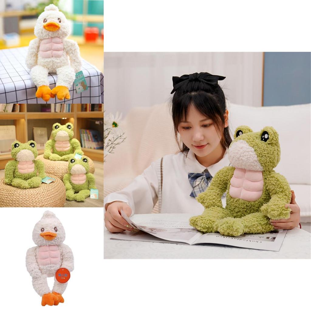 Creative Fitness Plush Frog And Duck Stuffed Animals Adorable Soft Toys For Kids