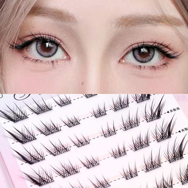 

Mogugu - Бесклеевые Кластеры Накладных Ресниц Лиса - Мультипак 1 Box - Black - 1.2cm