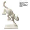 3D Printed Cat Stair Sculpture Dynamic Climbing Kitten Statue with Mini Platform, Modern Desk Decor for Office & Home