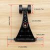 Quiet Front Triangle Wheel Part For Swing Car Outdoor Play Vehicle Stable Construction Ride on Car Repair Kits 3PCS
