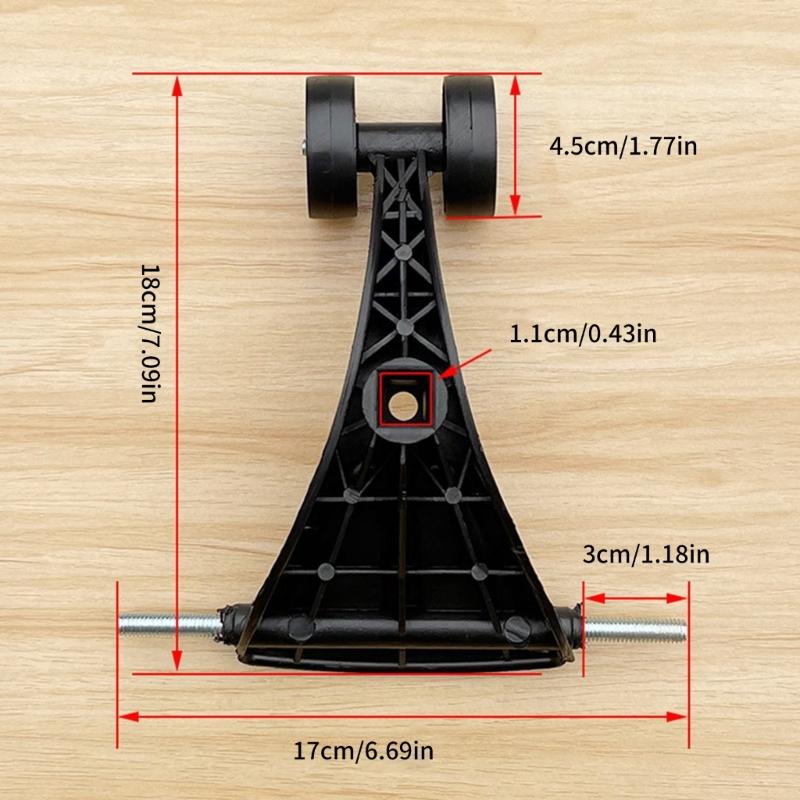 Quiet Front Triangle Wheel Part For Swing Car Outdoor Play Vehicle Stable Construction Ride on Car Repair Kits 3PCS