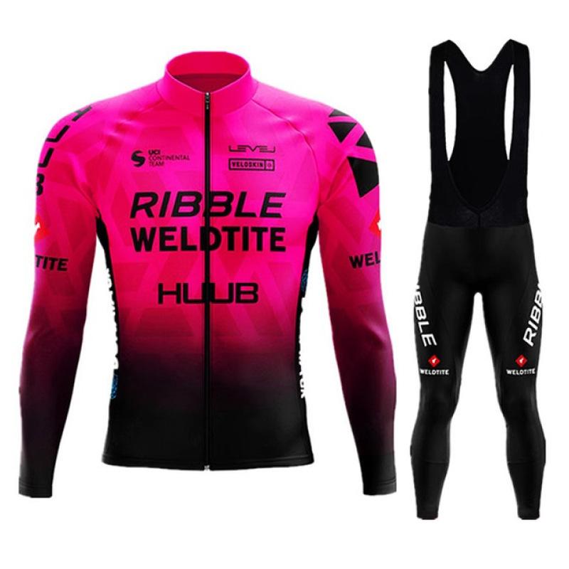 Long Sleeve  Sweat-absorbing Quick-drying Highway Spring and Autumn Men's and Women's Cycling Suit 2026 Autumn Breathable Cycling Suit Set