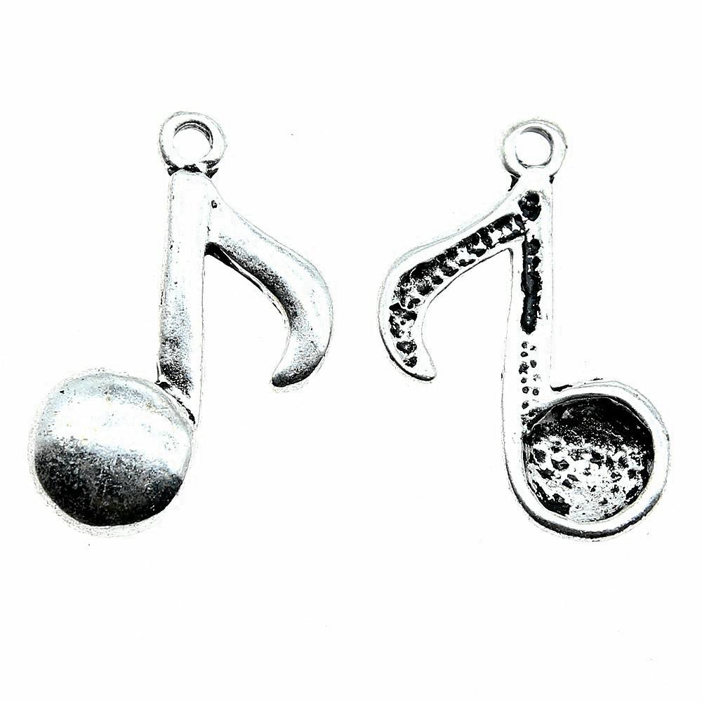 Jewelry Crafts Music Note Charms Alloy Pendants For Concert Collector