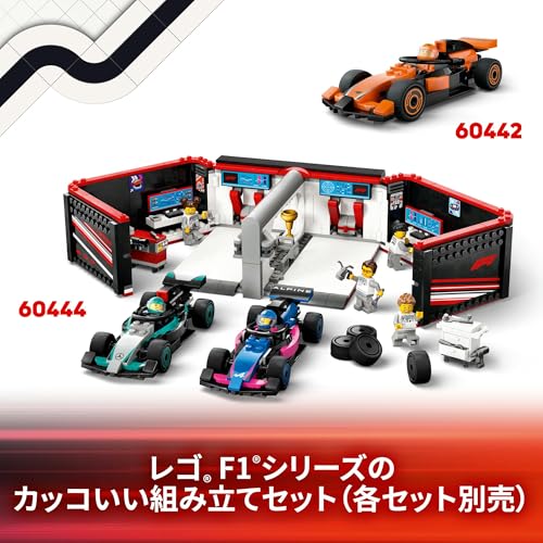 LEGO City F1(R) Ferrari Race Car Pit Stop Toy, Birthday Gift, Educational Building Blocks, for Boys and Girls Ages 6, 7, 8, and 9, Vehicle Model Car,