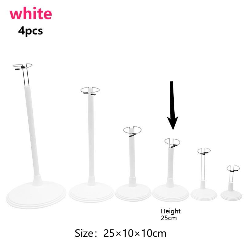 4pcs Creative Doll Stand Storage Rack Adjustable Height Display Holder with Metal Clamps Dolls Figurines Collectibles Toy Stand
