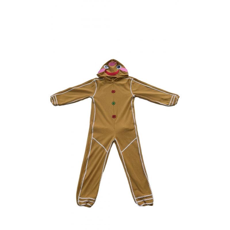 Christmas costume gingerbread man halloween children skull knight onesie gingerbread man costume