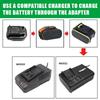 ZWINCKY Battery Adapter For Worx 20v Orange Small Foot Board Electric Conversion To Green Big Foot Board Battery Tools With USB