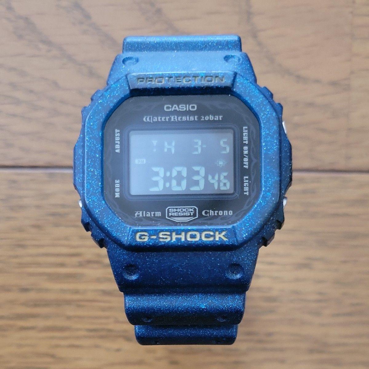 CASIO G-SHOCK DW-5600GM Blue Lame Digital Watch