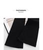 Women’s High Waist Black Micro Flare Jeans - Spring 2026, Stretchy, Slimming, Versatile, Petite Horseshoe Flare Design.