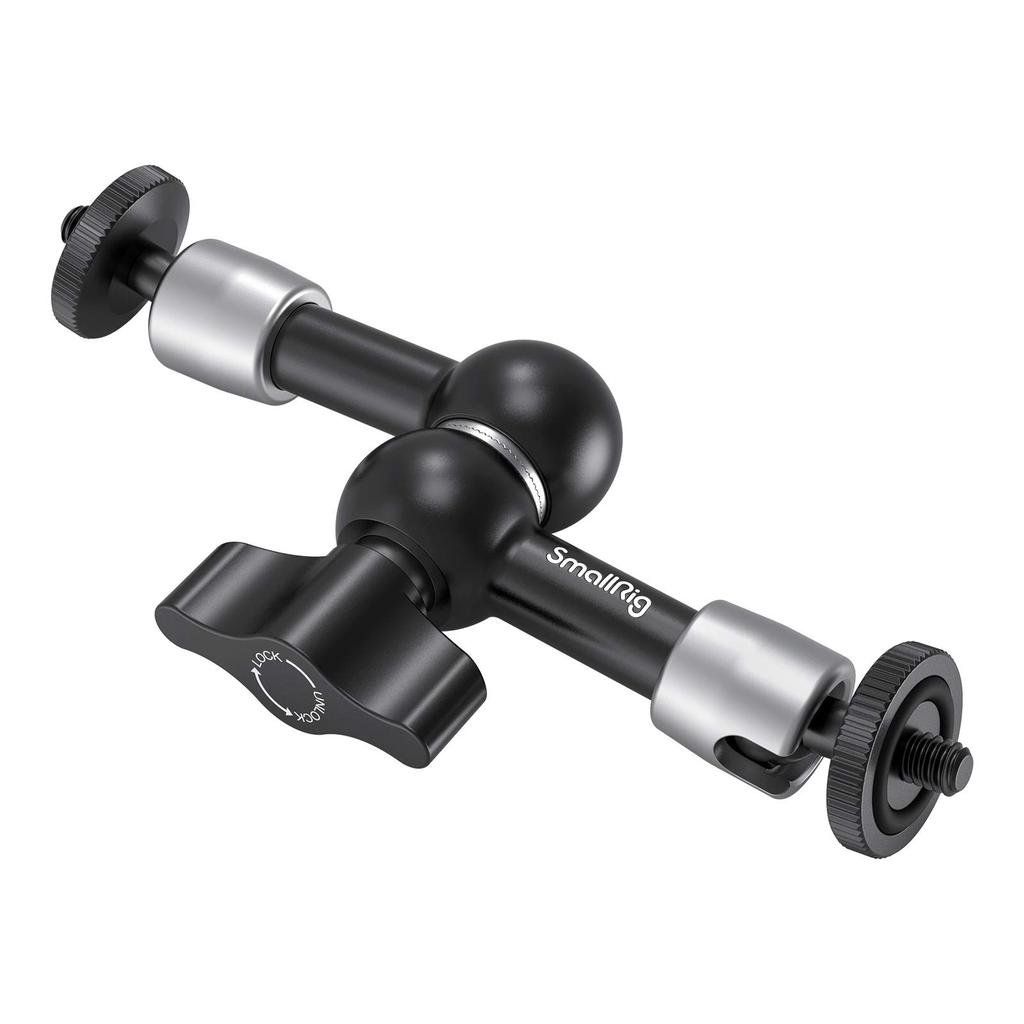 SMALLRIG Magic Arm Articulated Arm Monitor Load Screw Adapter Included 2065B 5.5-inch (140mm) Arm, 1.5KG Capacity, 1/4-20 -
